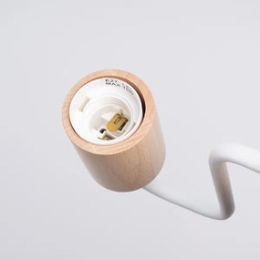 Sollux SL.1664 - Applique TIMBO 1xE27/15W/230V bianco/beige/faggio