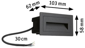 Paulmann 94383 - LED/4W IP44 Luce da esterno da incasso LONG 230V