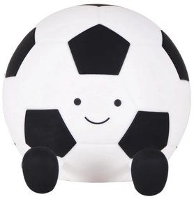 Lampada LED dimmerabile per bambini FOOTBALL LED/2W/5V USB 1200 mAh bianco/nero