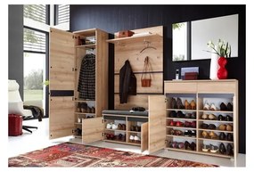 Pannello appendiabiti in faggio decorato in colore naturale Lissabon - Germania