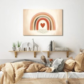 Quadro su tela – Tocco d’amore arcobaleno