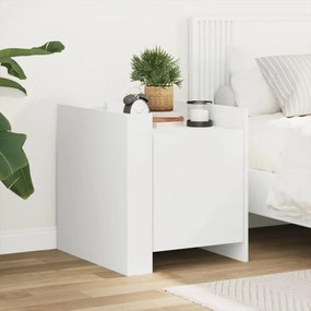 Comodino Bianco 45x50x50 Cm İn Truciolato /