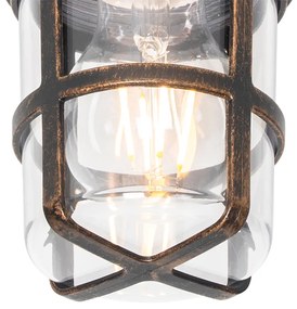 Lampada da soffitto e da parete oro anticato IP54 - Kiki