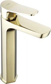 Mexen Lerma rubinetto alto da lavabo, oro - 74310-50