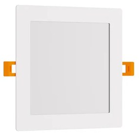 Pannello LED Quadrato 15W, 1.500lm, no Flickering, Foro Ø155x155mm Dimmerabile Colore  Bianco Naturale 4.000K