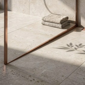Profilo doccia pendenzato 100cm Brush Copper