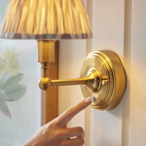 Endon 114831 - LED Dimmerabile ricaricabile muro lampada BURLEY LED/1,5W/5V ottone/beige