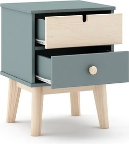 Comodino per bambini verde polveroso Estefania – Marckeric