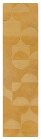 Tappeto giallo ocra in lana 60x230 cm Gigi - Flair Rugs