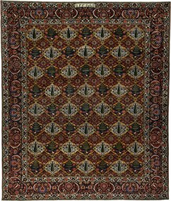 Bakhtiar Tappeto persiano 400x330 Rosso (Iran) Annodato A Mano