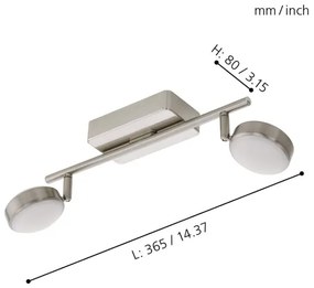 Eglo 97715 - LED RGB Faretto dimmerabile CORROPOLI-C 2xLED/5W/230V
