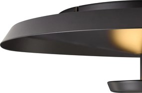Plafoniera moderna nero opaco con LED dimmerabile a 3 livelli - Sombra