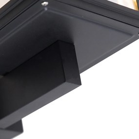 Lampada da parete rustica intelligente nera con WiFi G95 - Sutton Up