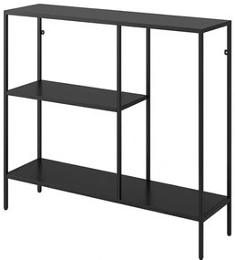 Mobile multiuso 80x80h cm in metallo grigio con vano e ripiani a giorno Jungle