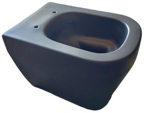 Vaso WC filomuro OLYMPIA CERAMICA tutto evo, sedile escluso P 53 x L 36 x H 42.5 cm nero