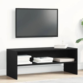 Mobile Porta Tv Rovere Nero 100x40x40 Cm İn Legno Multistrato /