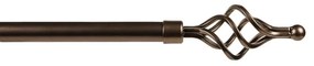 Kit bastone per tenda estensibile da 160 a 300 cm Ciorciola in ferro bronzo Ø 20 mm