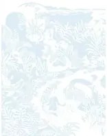 Isidore Leroy Carta da parati panoramica Eternelles Bleu Pastel - Panel A