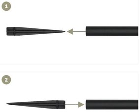 SET 4x lampade solari LED 4xLED/3,6V 1xAAA IP44 100 mAh