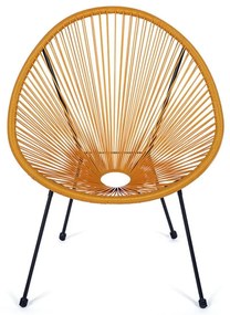 Poltrona da esterno gialla in metallo/in plastica Avocado Comfort – Bonami Selection