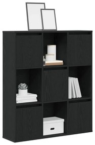 Libreria Rovere Nero 89x24x101,5 Cm İn Legno Multistrato /