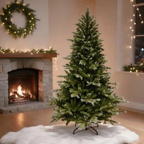 Albero di Natale artificiale Olaf verde H 180 cm x ø 121 cm