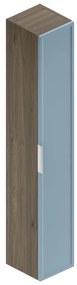 Colonna per mobile bagno Quadra 1 anta P 30 x L 30 x H 180 cm rovere cotto/cielo opaco laccato mdf