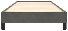 Giroletto grigio scuro 90x200 cm in velluto