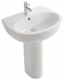 Globo Grace Colonna a pavimento per lavabo Grace in ceramica Bianco Lucido