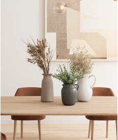 Vaso in ceramica bianca fatto a mano (altezza 30 cm) Harmonia - Artevasi