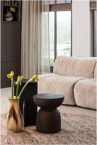 Tavolino rotondo in acacia massiccia ø 30 cm Kioni – WOOOD