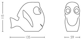 Philips 71768/90/16 - Lampada LED per bambini DISNEY DORY 1xLED/0,3W/3V