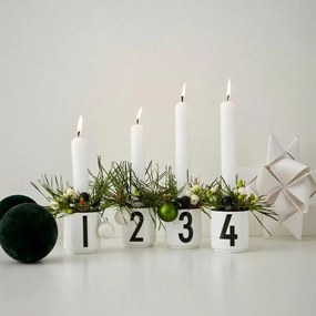 Set di 4 candelieri neri - Design Letters