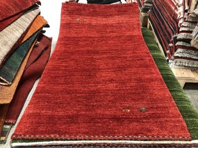 Gashguli Tappeto 70x130 Rosso (Iran) Annodato A Mano