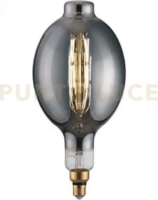 Lampadina led filamento smoke bt180 attacco e27 8w 250lm 1800k 300°...