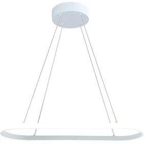 Lampadario LED moderno Daytona bianco, luce naturale 3000 lumen