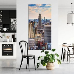 Stampa su tela New York panorama su empire 1, multicolore 190 x 90 cm