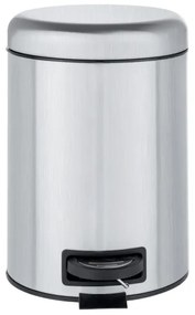 WENKO 22829100 - Cestino LEMAN 17x25 cm in acciaio inossidabile satinato/nero