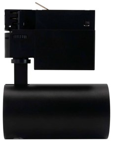 Faro LED 20W Trifase Nero 60° 120lm/W CRI92 no Flickering - BRIDGELUX LED Colore Bianco Naturale 4.000K