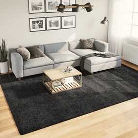 Tappeto Shaggy Pamplona Pelo Lungo Moderno Antracite 240x340cm /