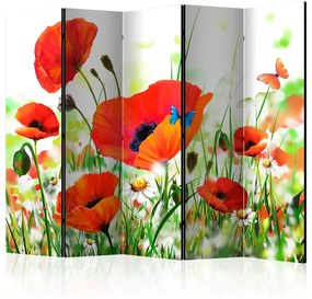 Paravento Country poppies II [Room Dividers]