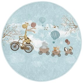 Tappeto azzurro per bambini ø 120 cm Comfort - Mila Home