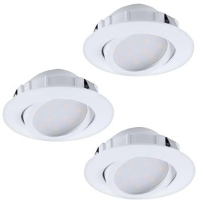 Eglo 95857- SET 3x Lampada da incasso LED dimmerabile PINEDA 1xLED/5,5W/230V