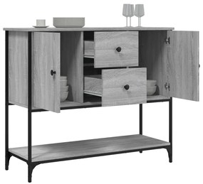 Credenza grigio sonoma 100x36x85 cm in legno multistrato