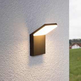 Applique da esterni a LED NEVIO Lucande, Nero, Alluminio, Moderno, Applique LED da esterni
