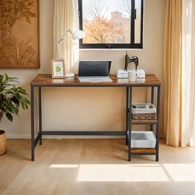 Scrivania SOLEA marrone/nera