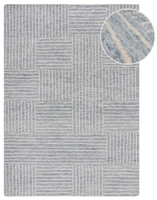 Tappeto in lana blu chiaro tessuto a mano 160x230 cm Memphis Wool - Flair Rugs