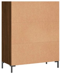 Libreria Rovere Marrone 69,5x32,5x90 cm in Legno Multistrato