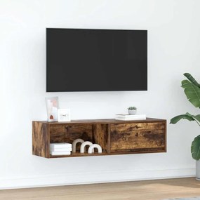 Mobile Tv Rovere Fumo 100x31x25,5 Cm İn Legno Multistrato /