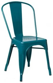 Confezione da 4 sedie impilabili LIX Blu Turchese - Sklum